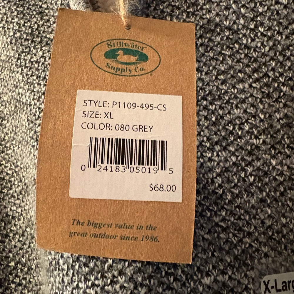 Stillwater Supply Co. Gray Sweater XL